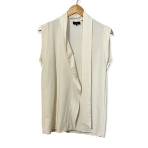 MARELLA Art 365 Ivory Sleeveless Blouse—6